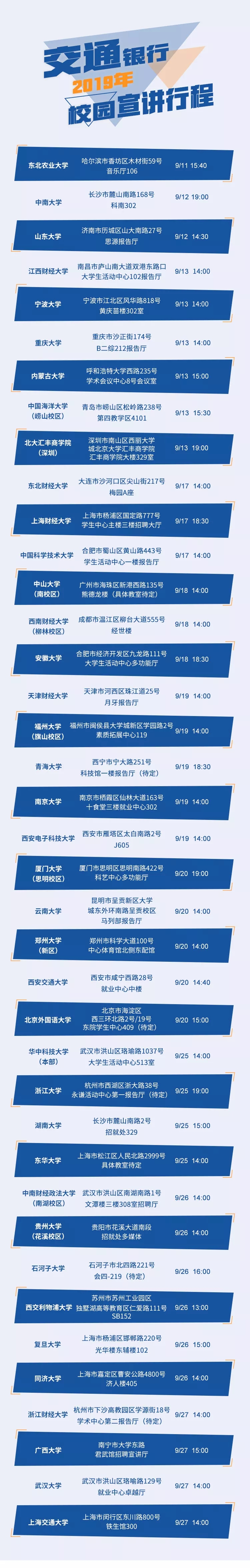 行程安排